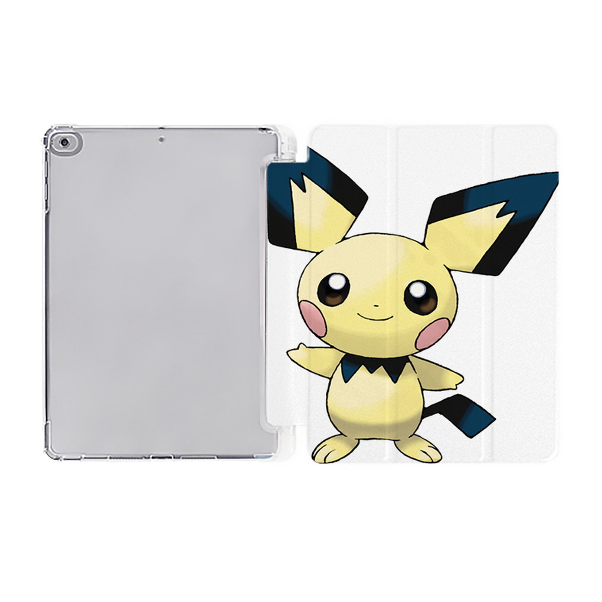 （画像用） ポケットモンスター Pokémon IPad ケース ペン収納付き 三つ折りスタンド PUレザー×シリコン 対応機種9.5/10.5/10.9インチ